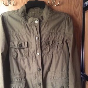 Ann Taylor LOFT OD Green Jacket
